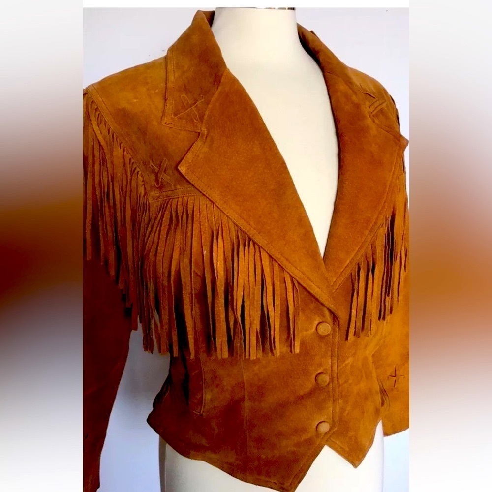 Western Wilson Vintage Fringe Leather Jacket - Picture 1 of 9